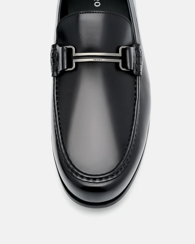 Dale Leather Horsebit Loafers - Black