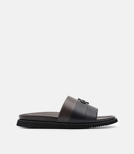 PEDRO Icon Slide Sandals - Dark Brown