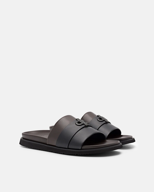 PEDRO Icon Slide Sandals - Dark Brown