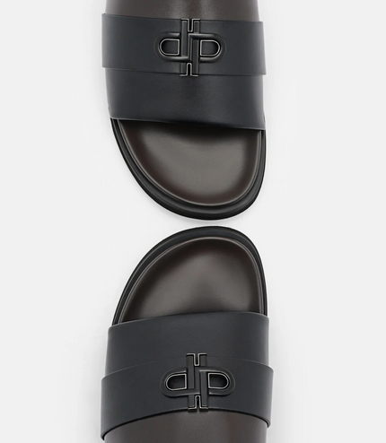 PEDRO Icon Slide Sandals - Dark Brown