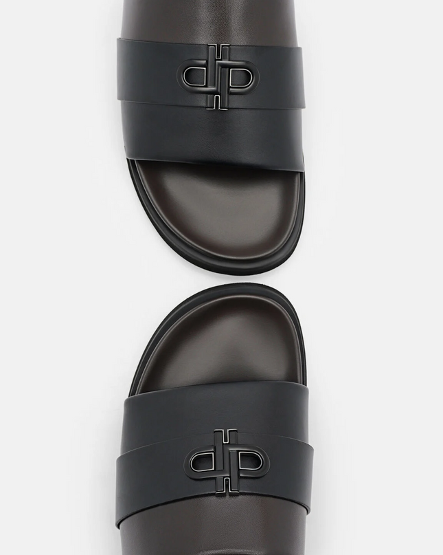 PEDRO Icon Slide Sandals - Dark Brown