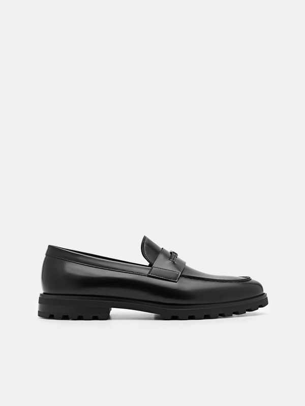 Leather Loafers - Black