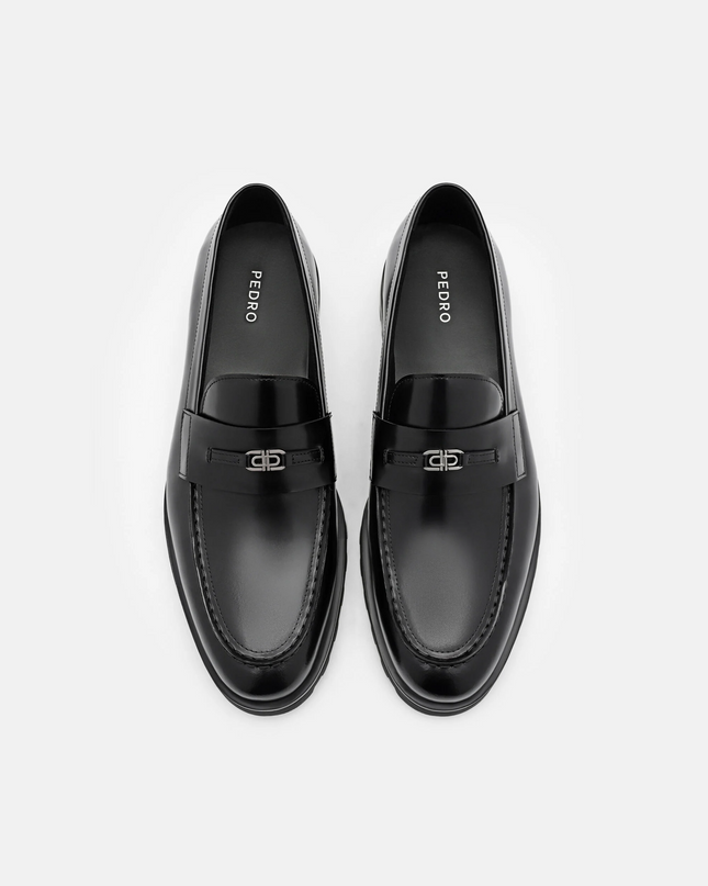 Leather Loafers - Black