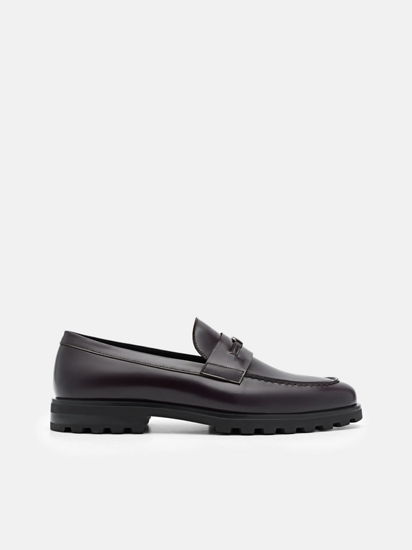 Leather Loafers - Mahogany