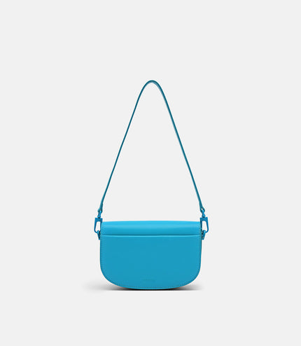PEDRO Icon Leather Shoulder Bag - Cyan