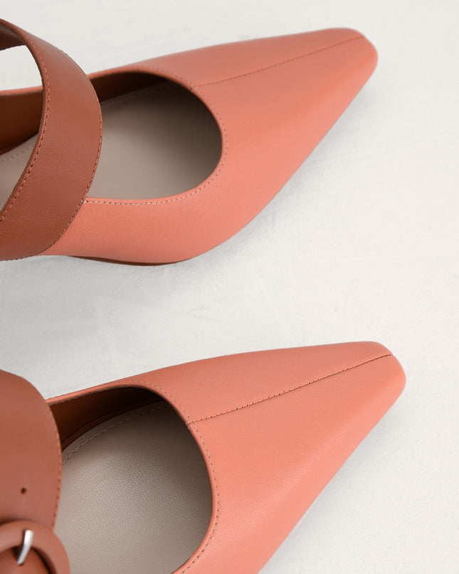 Buckled Leather Mules