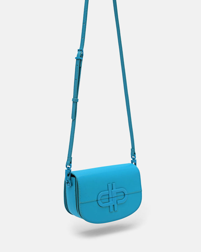 PEDRO Icon Leather Shoulder Bag - Cyan