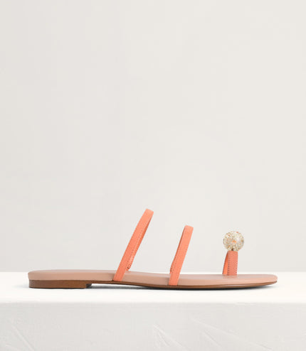 Embellished Toe-Ring Strappy Sandals