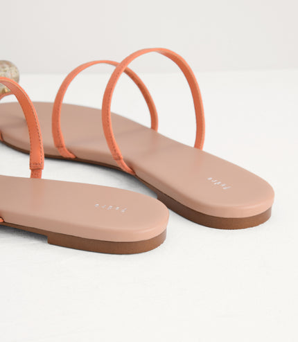 Embellished Toe-Ring Strappy Sandals