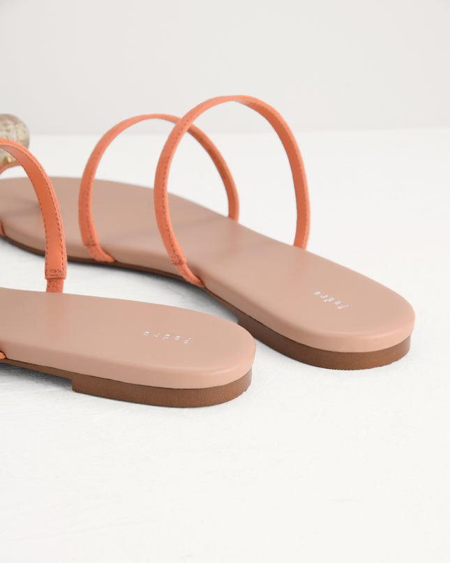Embellished Toe-Ring Strappy Sandals