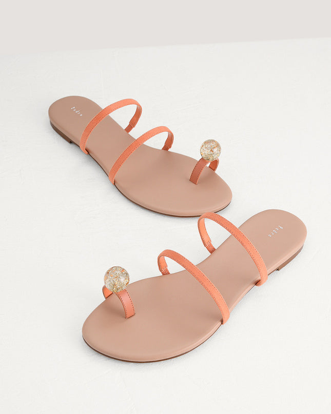 Embellished Toe-Ring Strappy Sandals