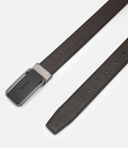 Leather Reversible Tang Belt