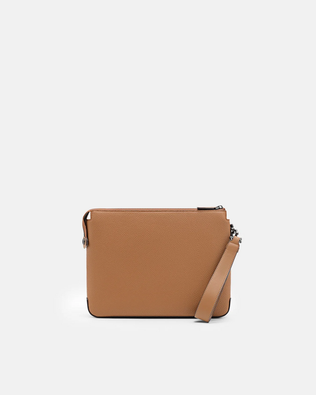 Tyson Clutch Bag - Cognac