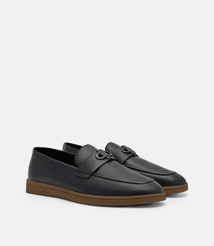 PEDRO Icon Suede Loafers - Black