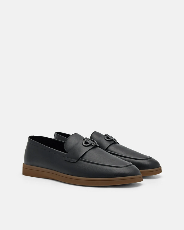 PEDRO Icon Suede Loafers - Black