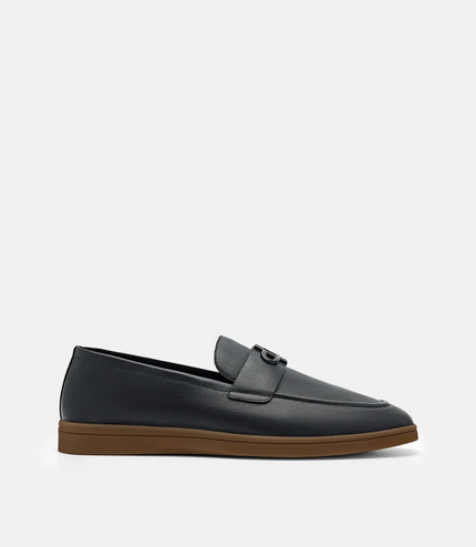 PEDRO Icon Suede Loafers - Black