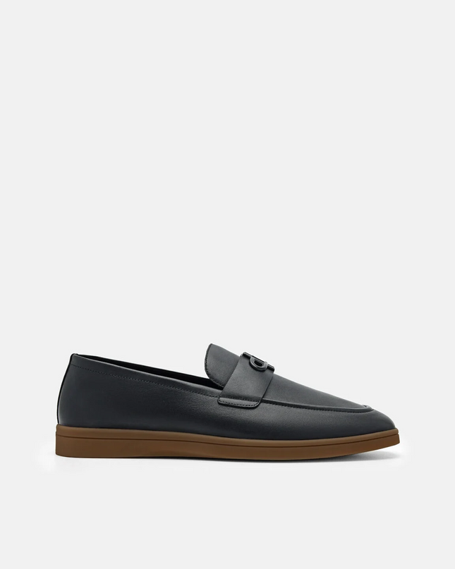 PEDRO Icon Suede Loafers - Black
