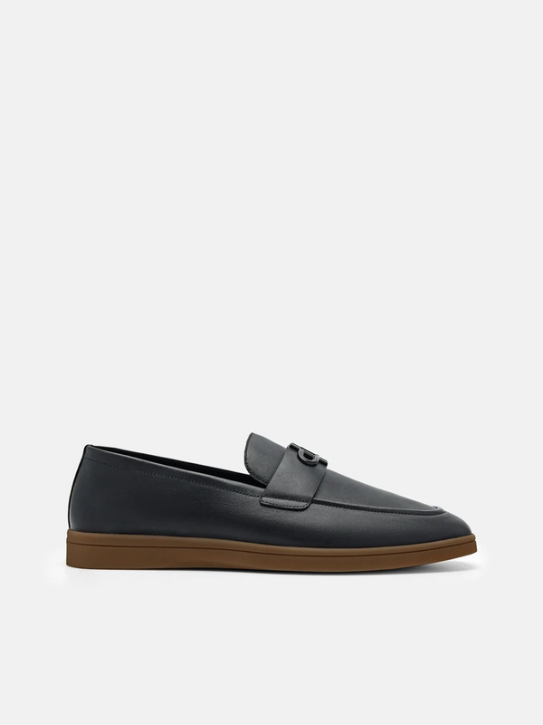 PEDRO Icon Suede Loafers - Black