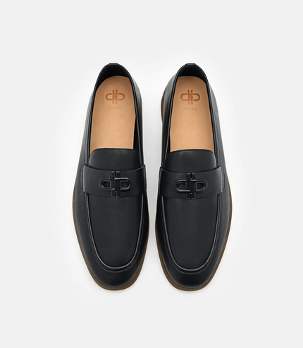 PEDRO Icon Suede Loafers - Black