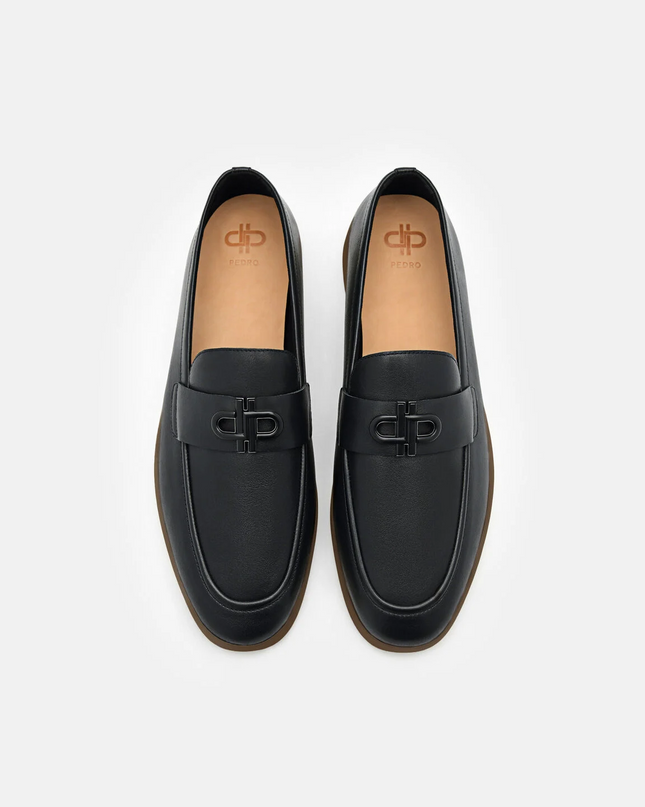 PEDRO Icon Suede Loafers - Black