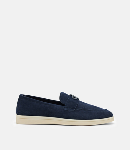PEDRO Icon Suede Loafers - Navy