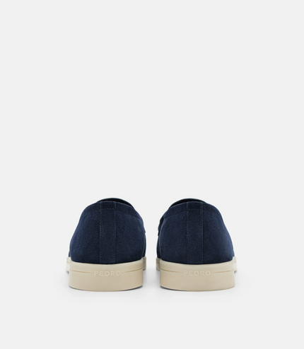 PEDRO Icon Suede Loafers - Navy
