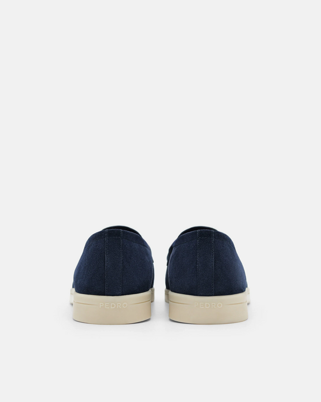 PEDRO Icon Suede Loafers - Navy