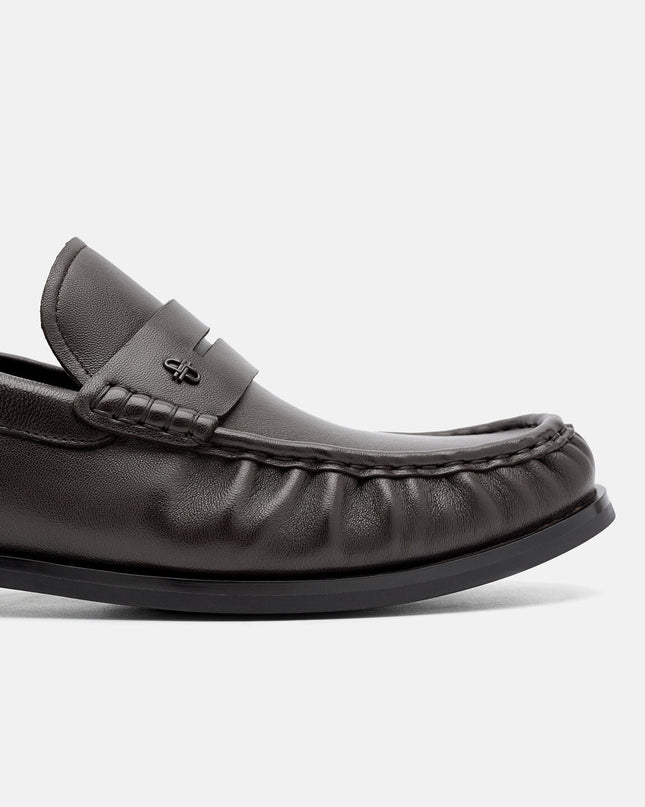 Leather Loafers-Dark Brown