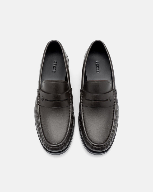 Leather Loafers-Dark Brown