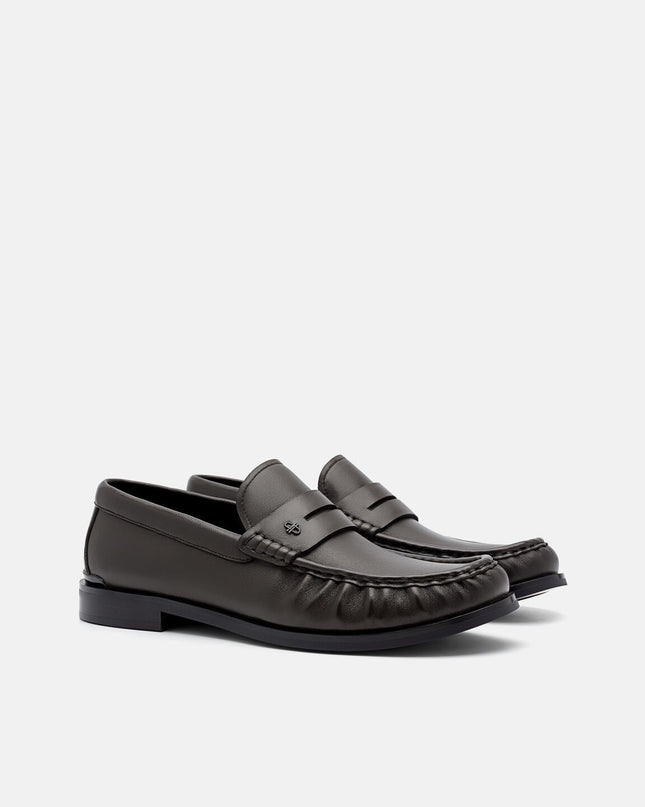 Leather Loafers-Dark Brown