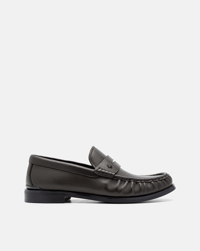 Leather Loafers-Dark Brown