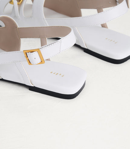 Gold Embellished Slingback Sandals