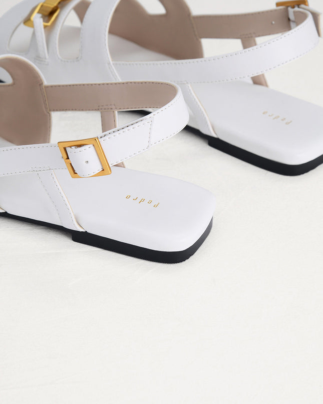 Gold Embellished Slingback Sandals