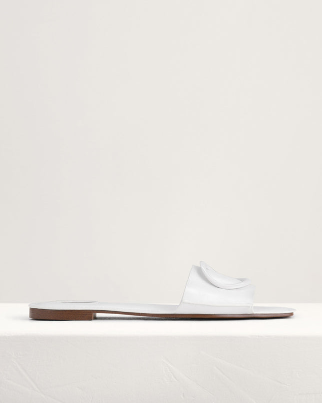 Ring Buckle Paneled Sandals