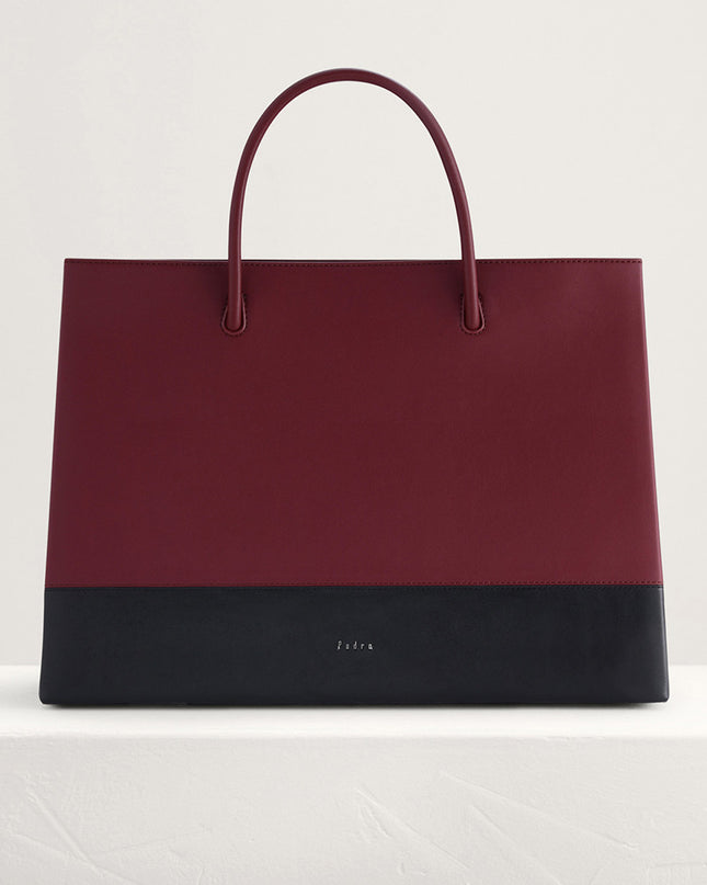 Paneled Boxy Tote