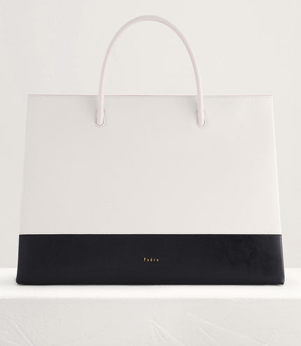 Paneled Boxy Tote