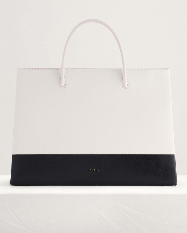 Paneled Boxy Tote