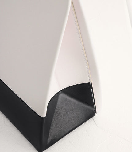 Paneled Boxy Tote