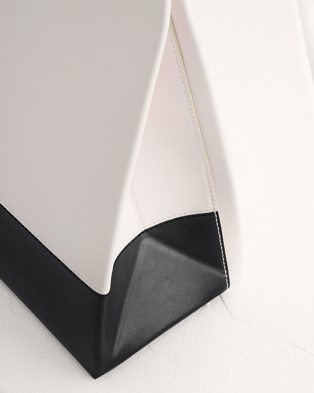 Paneled Boxy Tote