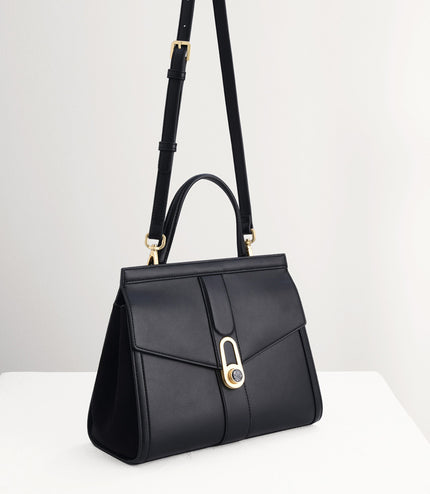 Top Handle Bag with Precious Stone Detailing