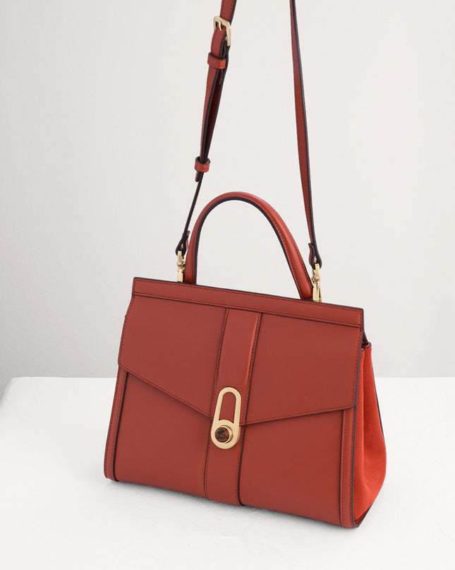 Top Handle Bag with Precious Stone Detailing