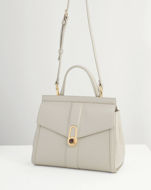 Top Handle Bag with Precious Stone Detailing
