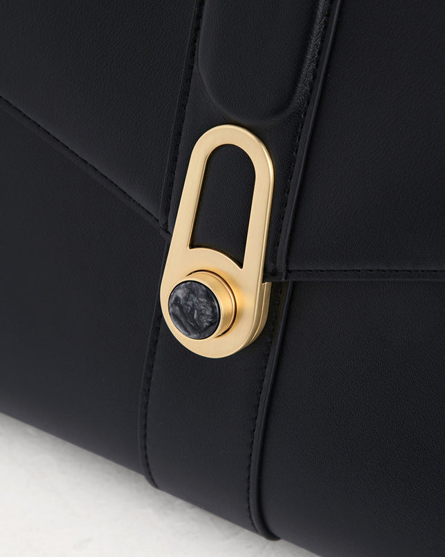 Top Handle Bag with Precious Stone Detailing