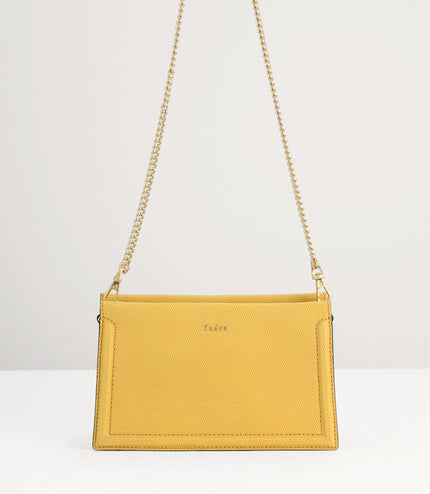 Multi-Way Lizard-Effect Leather Bag