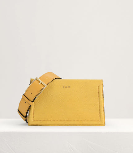 Multi-Way Lizard-Effect Leather Bag