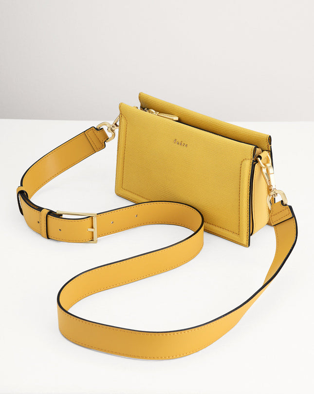 Multi-Way Lizard-Effect Leather Bag