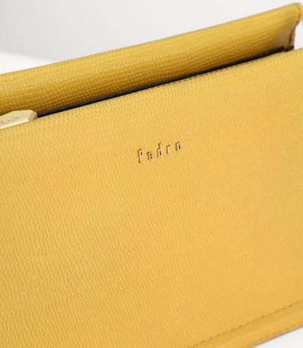Multi-Way Lizard-Effect Leather Bag