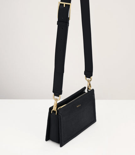 Multi-Way Lizard-Effect Leather Bag