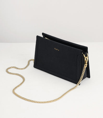 Multi-Way Lizard-Effect Leather Bag