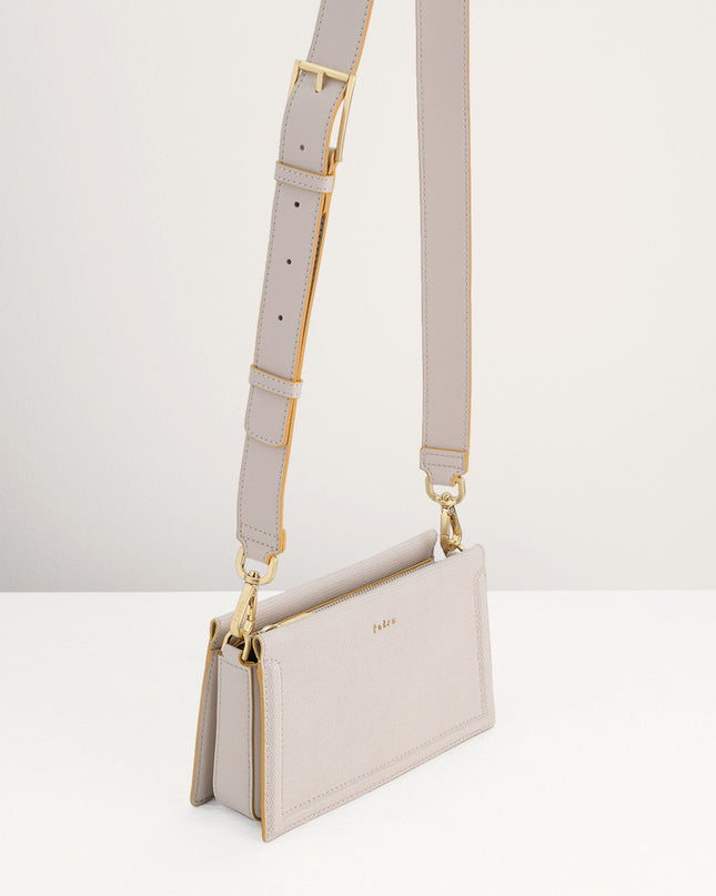 Multi-Way Lizard-Effect Leather Bag